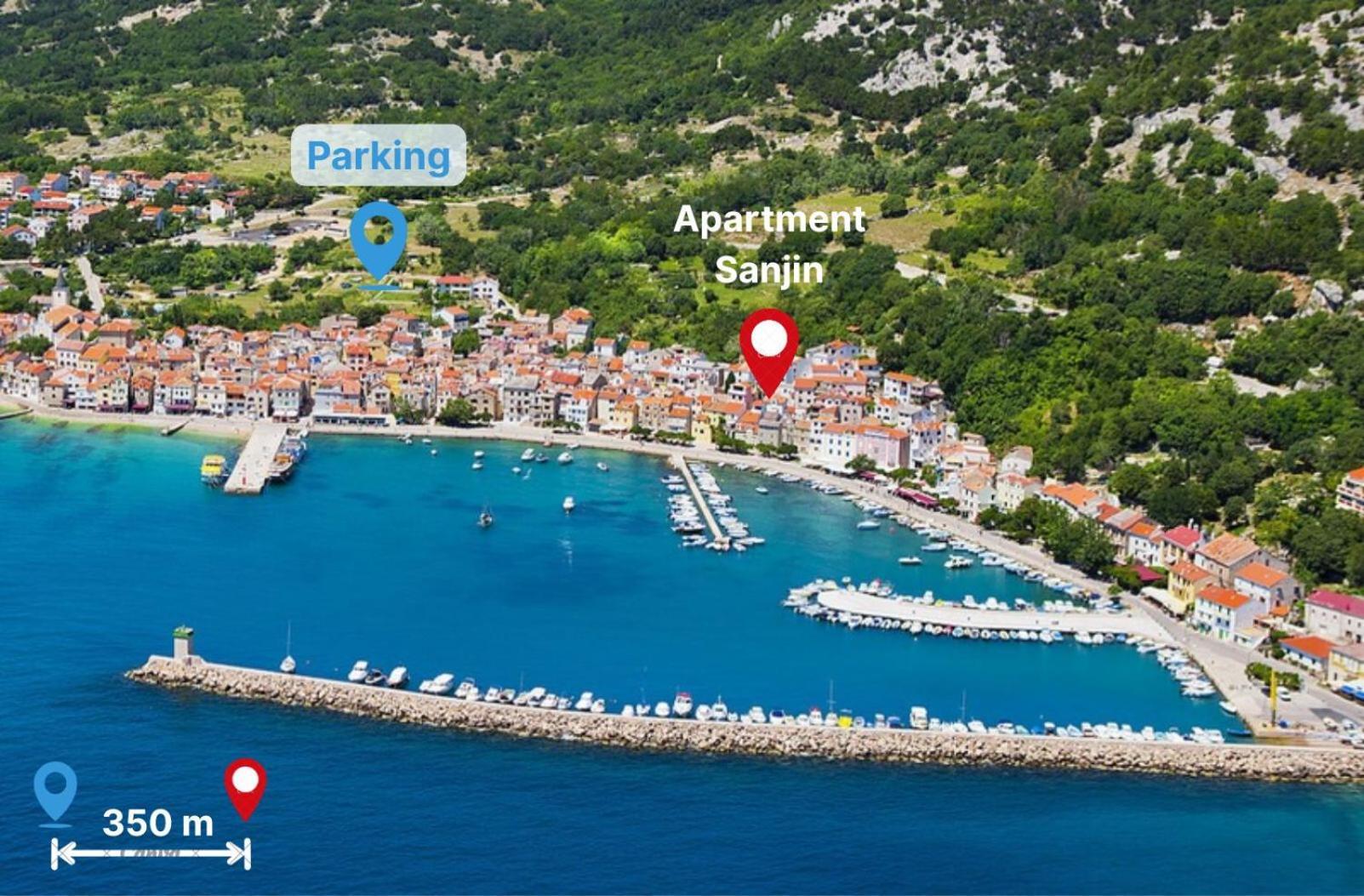 Apartment Sanjin With Sea View Baška Dış mekan fotoğraf